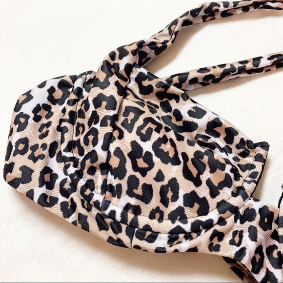 Shop Moonstone Leopard “Sarah” Bikini Swim Top - Picture 4 of 11